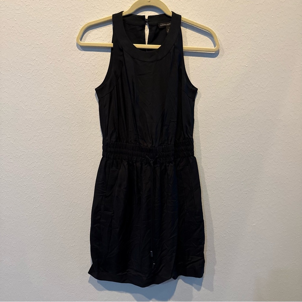 Banana Republic Black Sleeveless Mini Dress